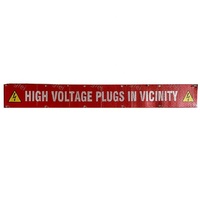 Bannière d'avertissement de danger réfléchissante double face personnalisée Impression de proximité de prise haute tension avec œillets Matériau réfléchissant