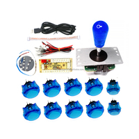 Encodeur USB à latence nulle pour manette de jeu, avec boutons clairs et bande LED, compatible Sanwa Arcade, Raspberry Pi, TV Box, Pandora, DIY