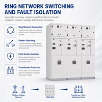 Groupe de commutation à isolation gazeuse multi-unités (RMU) 12kV/24kV FTU/RTU personnalisé par SLD pour les projets d'énergie solaire et éolienne