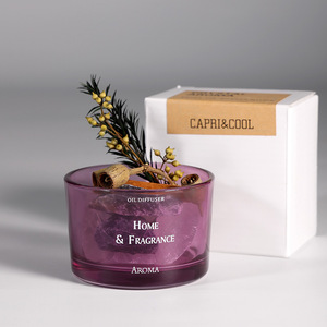 Pierre de cristal pour ensemble diffuseur de roseaux Ornement de parfum d'huile essentielle sans flamme de longue durée pour l'intérieur Saint Valentin - Product Image 6