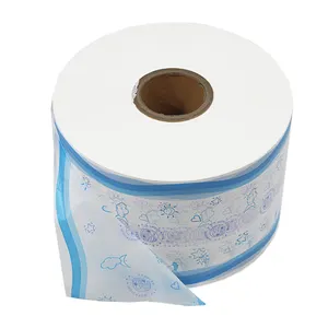 Breathable Printed Backsheet Roll Raw Material PE Laminated Film PE Wrapping Film For Sanitary napkin baby Diapers Adult diaper