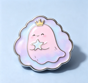 Cute <b>Frog</b> Metal Pin Gold Plated Hard Enamel Irregular Shape Animal Theme Valentine's Day Collectible Lapel Pin - Product Image 3
