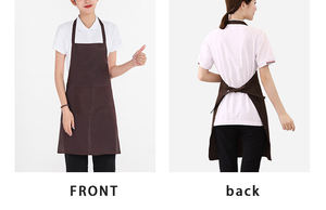 Tablier de chef Logo personnalisé Imperméable à l'eau pour restaurants Sublimation 100% Polyester avec sangle réglable Tabliers personnalisables pour hommes - Product Image 3