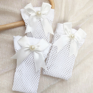 <span class=keywords><strong>Calze</strong></span> al Ginocchio <span class=keywords><strong>a</strong></span> <span class=keywords><strong>Rete</strong></span> con Fiocco Stile Reale <span class=keywords><strong>per</strong></span> Bambine e Neonate, Morbide e Alla Moda - Product Image 2