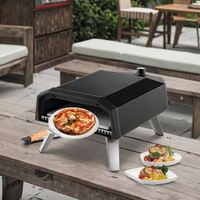 Offre Spéciale Portable En Acier Inoxydable En Plein Air Camping Cuisine BBQ Grill Gaz Pizza Four Fours Intégrés pour Se Déplacer pour Camping