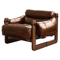 Haute qualité 1 places en cuir PU canapé d'intérieur pouf de luxe canapé chaise pour salon confortable avec matériau de remplissage en coton
