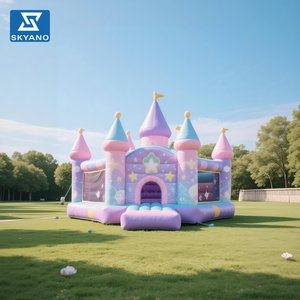Château gonflable de conte de fées, château gonflable d'intérieur équipé d'un toboggan et d'un trampoline - Product Image 4
