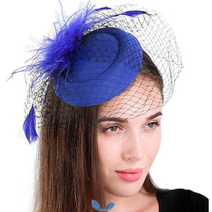 Chapeaux Fascinateurs en Gros Années 20 et 50, Chapeau Pilbox, Chapeau de Cocktail, Coiffure <span class=keywords><strong>pour</strong></span> Fêtes du Thé avec <span class=keywords><strong>Voile</strong></span> <span class=keywords><strong>pour</strong></span> Filles et Femmes - Product Image 4