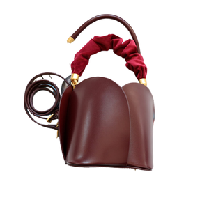Vente chaude femmes de luxe en cuir véritable sac à bandoulière Mini seau Style sangle unique résistant à l'eau Polyester doublure mode - Product Image 1