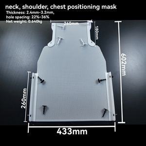 <span class=keywords><strong>Masque</strong></span> <span class=keywords><strong>de</strong></span> positionnement en thermoplastique pour la tête, le cou, les épaules et la poitrine pour la radiothérapie - Product Image 1