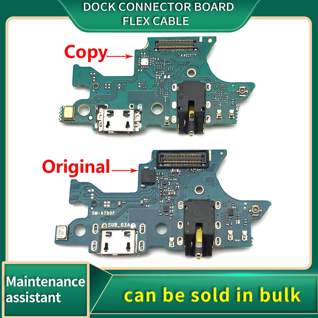 New Charging Port Connector Board Flex Cable For Samsung Galaxy A7 2018 A750 A750F / A9 2018 A920 A920F USB Charging Board