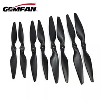 1 paire d'hélices Gemfan en fibre de carbone et nylon 8045 9045 1045 1145 1245MR pour avion multirotor RC à aile fixe