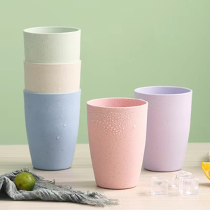 Caffè in ceramica personalizzabile e tazza da tè paglia di grano riutilizzabile per la festa di casa campeggio Picnic-per i bambini - Product Image 3