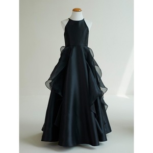 Abito da Cerimonia <span class=keywords><strong>Nero</strong></span> di Alta Gamma Stile Passerella con Collo all'Americana per Bambine, Ideale per Esibizioni di Pianoforte, Eventi e da Principessa - Product Image 6
