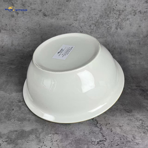 Lot de bols à <span class=keywords><strong>soupe</strong></span> en céramique de 10 pouces, motif personnalisé exquis, grands bols à <span class=keywords><strong>soupe</strong></span>, service de table pour hôtels et restaurants - Product Image 4