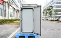 Boîtier de distribution électrique extérieur étanche en acier inoxydable avec serrure à clé