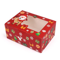 Boîtes directes d'usine boîtes à gâteaux de couleur personnalisées colorées en gros boîtes de papier de Noël personnalisées en ligne