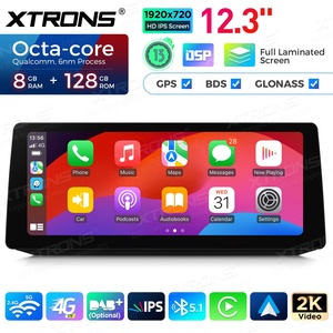 XTRONS 12,3 pulgadas para BMW 5 Series E60/E61/M5 CIC sistema Octa Core 8 + 128 coche estéreo 4G incorporado <span class=keywords><strong>CP</strong></span> AA REPRODUCTOR DE CD Original - Product Image 3
