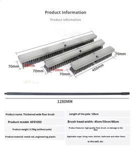 Outils de nettoyage professionnels, <span class=keywords><strong>balai</strong></span> à pousser en bois, brosse à récurer pour sols rugueux intérieurs et extérieurs, tête de <span class=keywords><strong>balai</strong></span> de nettoyage - Product Image 4