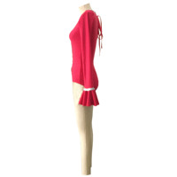 Justaucorps de danse rouge à manches longues, à sequins et découpes, avec poignets évasés, pour enfants, idéal pour la gymnastique et les compétitions sur scène