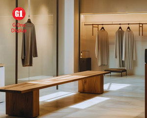 ชั้นวางเสื้อผ้าแบบแขวนสำหรับร้านค้า ชั้นวางโชว์เสื้อผ้า กางเกงยีนส์ เสื้อยืด ชั้นวางรองเท้า ชั้นวางสินค้าสำหรับร้านค้าปลีก - Product Image 3