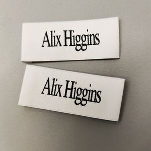 Wholesale Sustainable Rectangle Woven <b>Labels</b> for Garment Shoes & Bags-Custom Color & Logo Eco-Friendly Stitch Type - Product Image 3