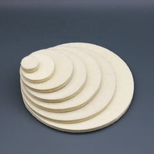 الشركة المصنعة للسيارات الزجاج لوحة تلميع عالية الكثافة غرامة ضمادة صوف الذاتي لاصق ورأى الصوف تلميع عجلة تلميع الوسادة - Product Image 1