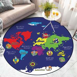 家のカーペットルームラウンドベッドサイドフロア柔らかいラグとカーペット寝室用リビングルーム - Product Image 1