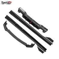 Kit carrosserie Ford Mustang, compatible avec Ford Mustang CMST 2024+, style a, lèvres avant et arrière et jupes latérales en fibre de carbone.