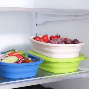 Ensemble de boîtes à Lunch pliables en Silicone pour enfants, avec microphone, <span class=keywords><strong>stockage</strong></span> des aliments, contenants de cuisine, lot de 5 pièces - Product Image 3