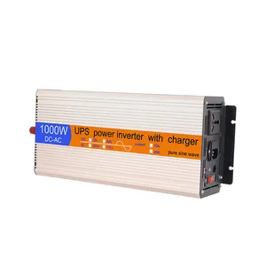 Inversor de onda sinusoidal pura, cargador de 1000W, 12V, 220V