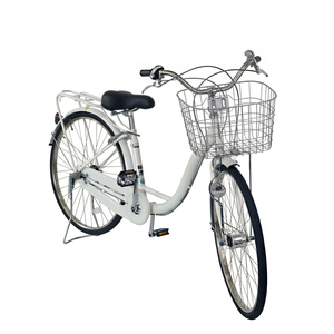 Vélo de ville de style japonais de 26 pouces pour femmes, vélo de banlieue en acier à 3 vitesses avec panier, porte-bagages arrière et éclairage <span class=keywords><strong>dynamo</strong></span> - Product Image 2
