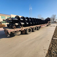 Outils de forage de fondations à pieux CFA de marque SY pour plateformes de forage rotatives OEM, tarière spirale continue pour sols/argiles Q345B haute performance