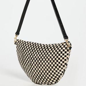 Sacs messagers en cuir noir à carreaux personnalisés pour femmes, sacs bandoulière décontractés, sacs de voyage, grande capacité, sangle réglable, sac banane - Product Image 5