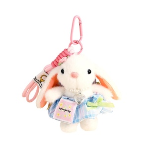 Cute Plush Rabbit Doll Keychain Backpack Pendant Small Accessories Cartoon Doll Couple Bag Hanging Gift