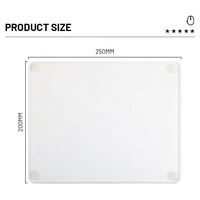 Tapis de clavier en verre transparent personnalisé ergonomique solide usine Anime souris caoutchouc tapis de souris de jeu jouer tapis de bureau pour bureau à domicile