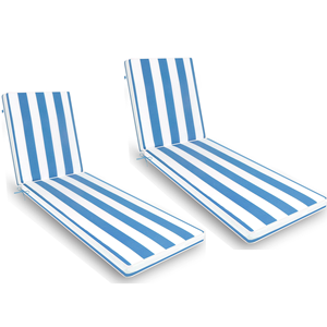 Chaise pliante de plage de luxe en aluminium, chaise longue d'extérieur matelassée avec coussin, chaise longue pliable résistante à l'eau, chaise de <span class=keywords><strong>jardin</strong></span> - Product Image 1