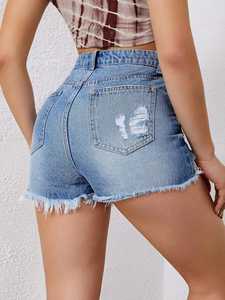 <span class=keywords><strong>Jeans</strong></span> estivi alla moda <span class=keywords><strong>corti</strong></span> da <span class=keywords><strong>donna</strong></span> <span class=keywords><strong>Jeans</strong></span> a metà vita alti da <span class=keywords><strong>donna</strong></span> <span class=keywords><strong>Jeans</strong></span> in Denim - Product Image 6