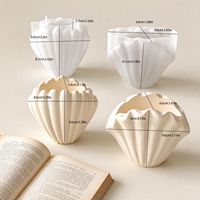 NOUVELLE ARRIVÉE Moule à bougie en silicone en forme de coquille, durable, lavable, amovible, recyclable, décoration de maison DIY