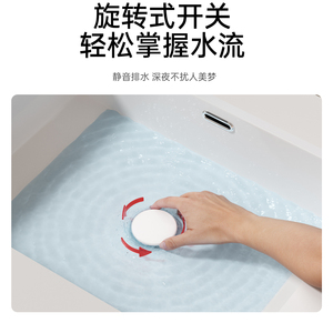 Tappo di Scarico Moderno per Lavabo Bagno con Tubo <span class=keywords><strong>Regolabile</strong></span>, Sifone a P o a S, con o Senza Troppopieno - Product Image 2