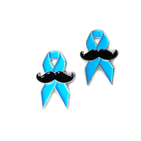 Broche en émail et métal à ruban bleu pour la sensibilisation au cancer de la prostate et à la prostatite, pour homme