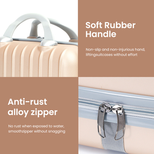 Bolsa organizadora de maquillaje portátil de 14 <span class=keywords><strong>pulgadas</strong></span>, Mini bolso de mano, estuche de equipaje de carcasa dura para viajes, ABS Unisex para niños - Product Image 3