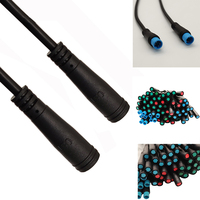 Connecteur d'alimentation aviation basse tension à connexion rapide M8 mâle/femelle en cuivre, étanche IP65 en PVC pour raccordements de câbles