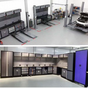 Customized Modern Design Removable Stainless Steel Tool Boxes Sturdy <b>Workshop</b> Garage <b>Storage</b> Workbench Tool Cabinet 200kg Load - Product Image 2