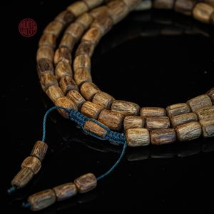 Collier pendentif en bois d'agar naturel pour femmes, véritable bois d'oud, bijoux parfumés perlés, cadeau - Product Image 4