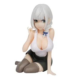 11CM ragazze Sexy giapponesi Anime Figure Shirogane Noel Anime Virtual Idol Sexy Black Silk Girl Figure PVC Adult Collection