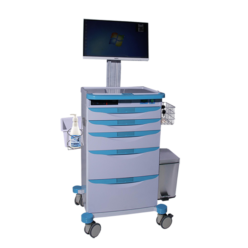 SKR024-WT Mobile Adapté Aux Besoins du client D'ABS Utilitaire Médecine Chariot de Soins Infirmiers