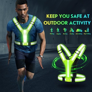 <span class=keywords><strong>Gilet</strong></span> réfléchissant LED pour la course à pied, <span class=keywords><strong>3</strong></span> modes, <span class=keywords><strong>haute</strong></span> <span class=keywords><strong>visibilité</strong></span>, vêtements de course réfléchissants, <span class=keywords><strong>gilet</strong></span> léger pour la marche et la course à pied - Product Image 5