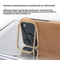 Étui de téléphone professionnel en fibre d'aramide de luxe, léger, antichoc, anti-traces de doigts, avec support d'objectif magnétique personnalisé et gaufrage