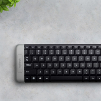 Keyboard Nirkabel Logitech K230 2.4G Asli 100% Mini Keyboard Dengan Receiver Unifying Dengan Baterai untuk Ipad
